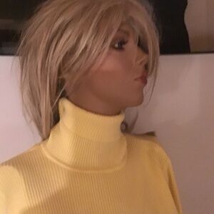 Yellow Turtleneck Sweater